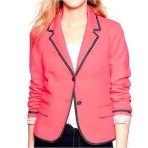 Gap the academy blazer neon pink with grey piping
